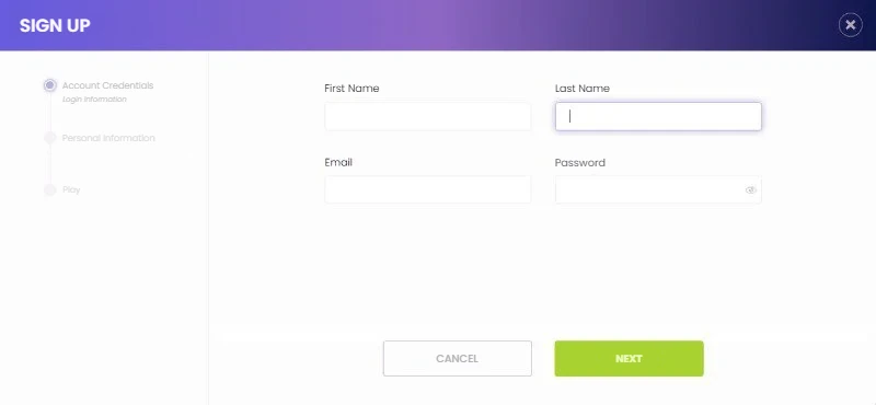MadNix registration form